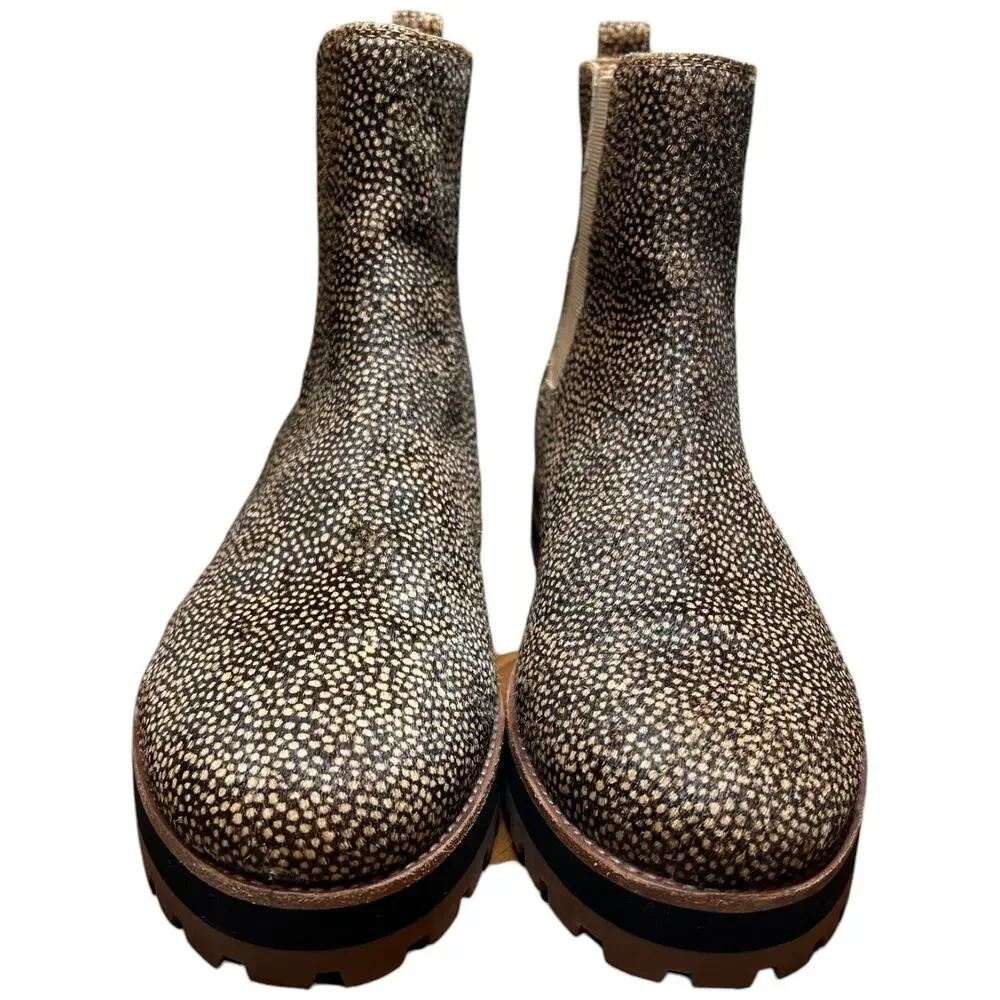 MADEWELL The Ivy Chelsea Women's Size 9.5 Boot Mini Dot Calf Hair Lug Sole MA427